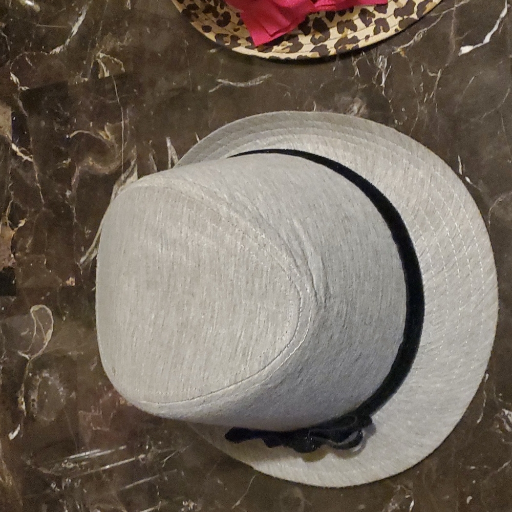 Gray kid hat